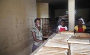 Christela Louis inside the bakery (supported by Concern) where she has worked since May. Christela is confident that through working here, she will be able to grow her business and start saving money. Haiti. Photo: Kristin Myers/Concern WW