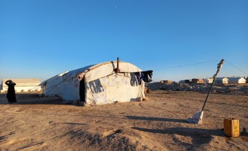 An informal settlement in Syria, home to over 1,000 internally displaced persons.