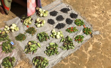 Food from small local farmers in Buchanan, Liberia.