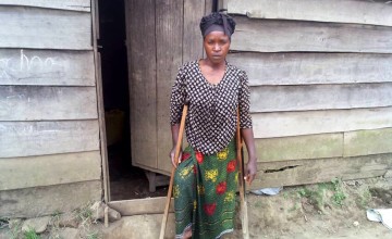 The piped water supply in Yanfanshije Kahindo's village was in desperate need of repair.