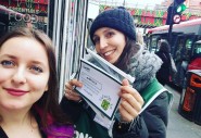Concern street fundraiser Roberta with Gabriela Grozavu who has just signed up to Through to 2.